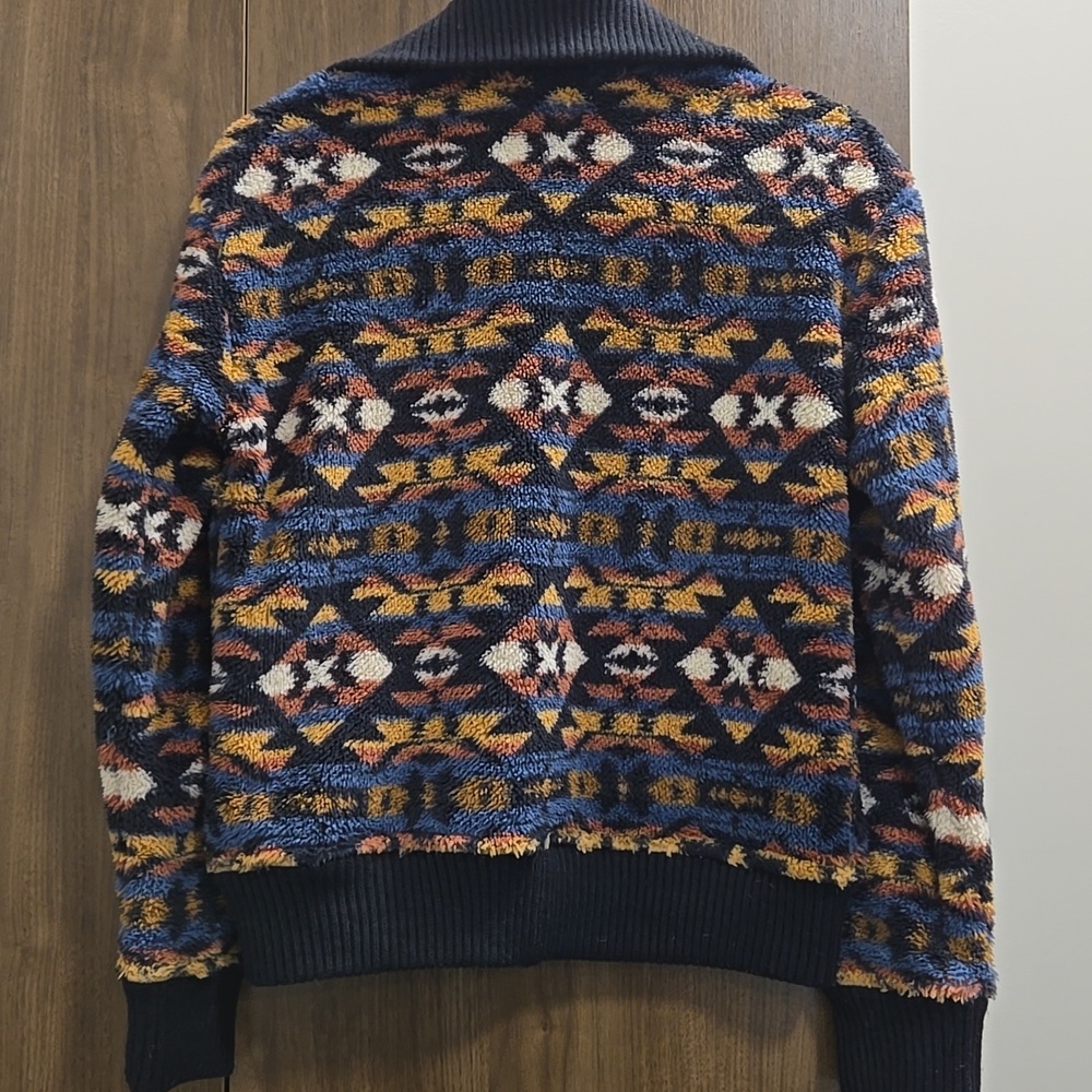 Faherty-Thunder Voice Eagle High Pile Fleece Jacket-Size XS - Picture 11 of 16